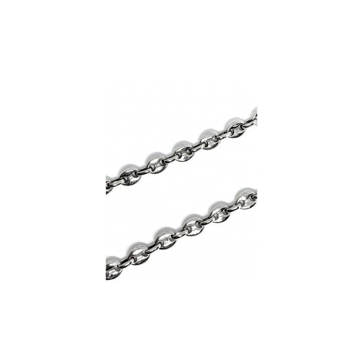 Chaîne collier grain de café 50 cm x 8 mm en acier