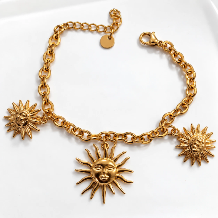 Bracelet soleils pendants