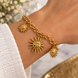 Bracelet soleils pendants