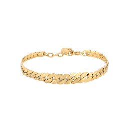 Bracelet en acier maille tressée semi rigide