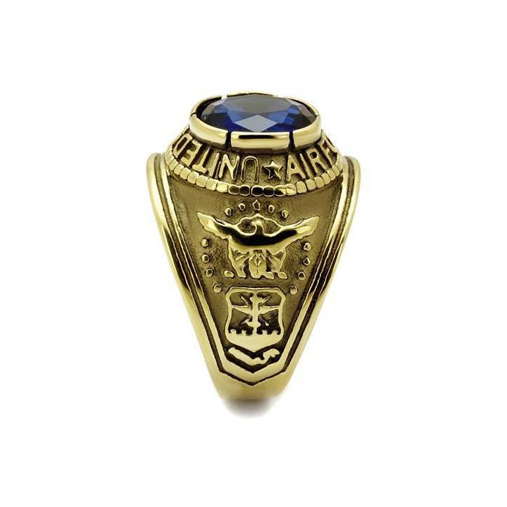 Bague Homme Style Air Force Bleue