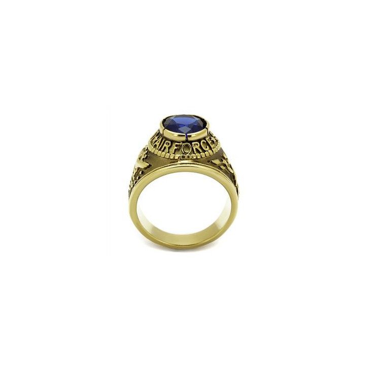 Bague Homme Style Air Force Bleue