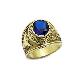 Bague Homme Style Air Force Bleue