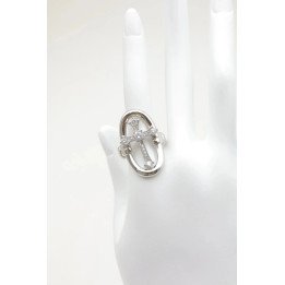 Bague croix adaptable en acier