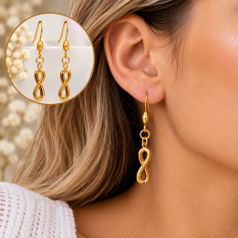 Boucles d'oreilles infini