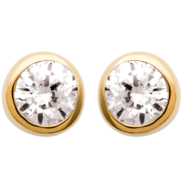 Boucles d'oreilles 4 mm en plaqué or