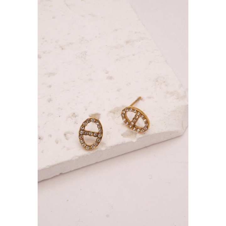 Boucles d'oreilles puces marines