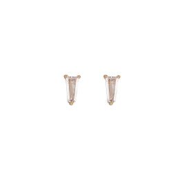 Boucles d'oreilles puces zircones 7 mm en acier
