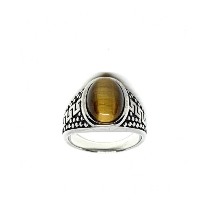 Bague chevalière œil de tigre