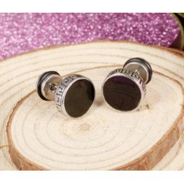 Boucles d'oreilles clous en acier